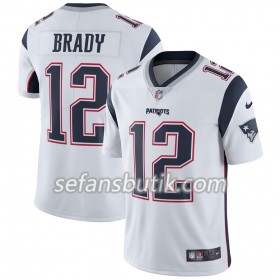 New England Patriots Tröjor Tom Brady 12 Nike Vit - Herr